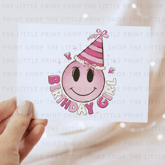 Birthday Girl Hat - DTF Transfer Decal