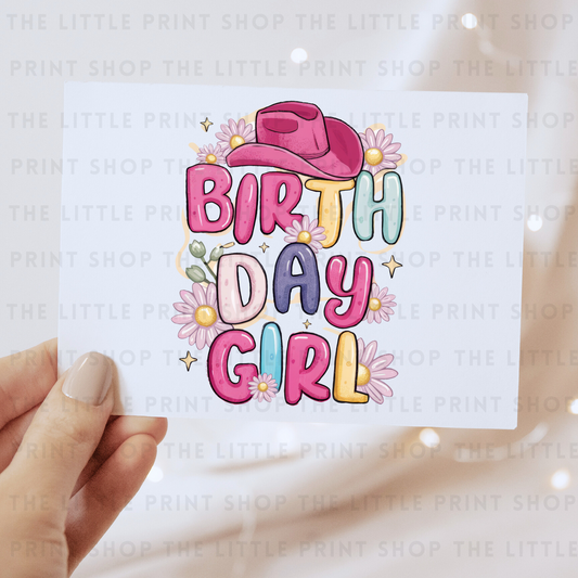 Birth Day Girl - DTF Transfer Decal