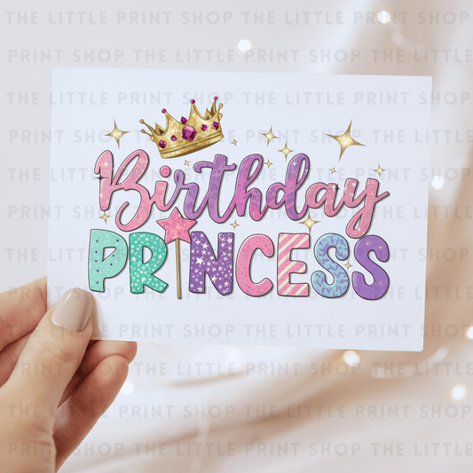 Birthday Princess - DTF Transfer Decal