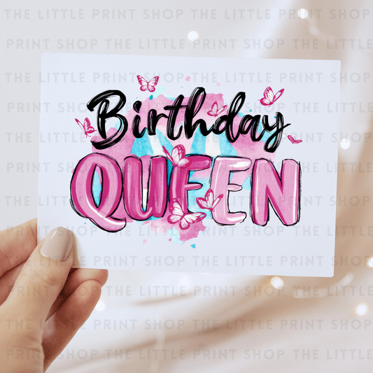 Birthday Queen - DTF Transfer Decal