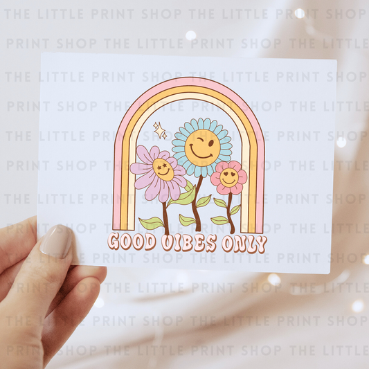 Good Vibes - DTF Transfer Decal