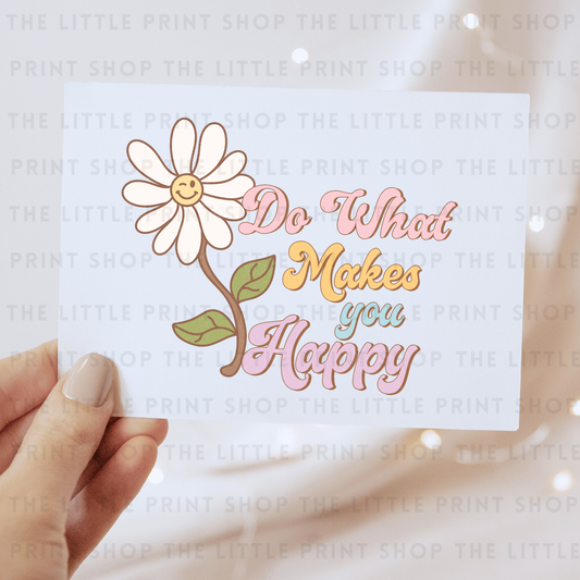 Happy - DTF Transfer Decal