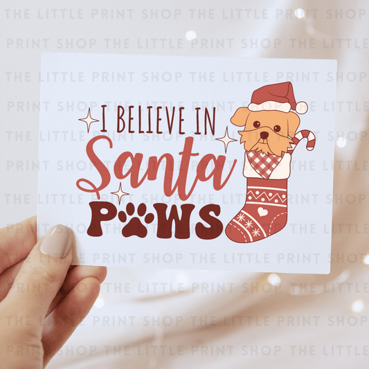 Santa Paws - DTF Transfer Decal