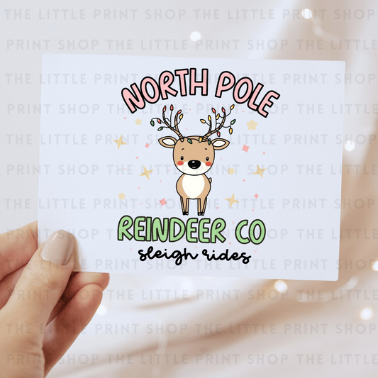 North Pole - DTF Transfer Decal