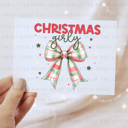 Christmas Girly - DTF Transfer Decal