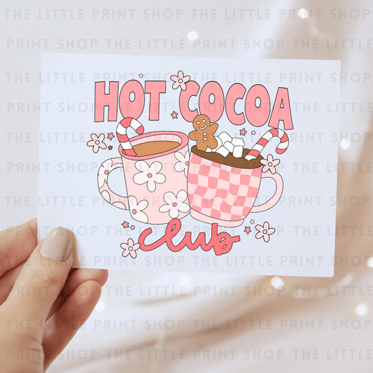 Hot Cocoa - DTF Transfer Decal