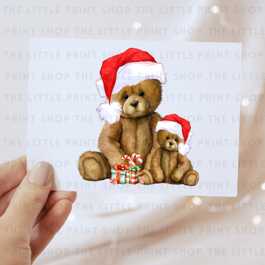 Christmas Hat Bears - DTF Transfer Decal