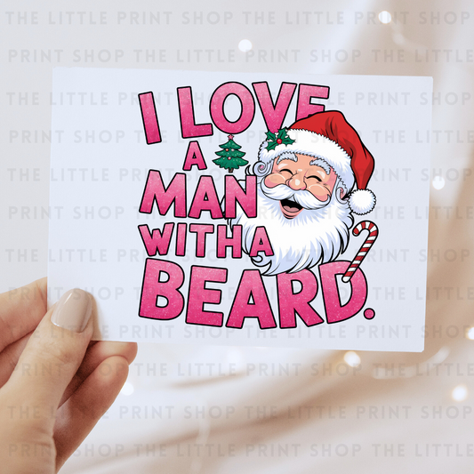 Santa Beard- DTF Transfer Decal
