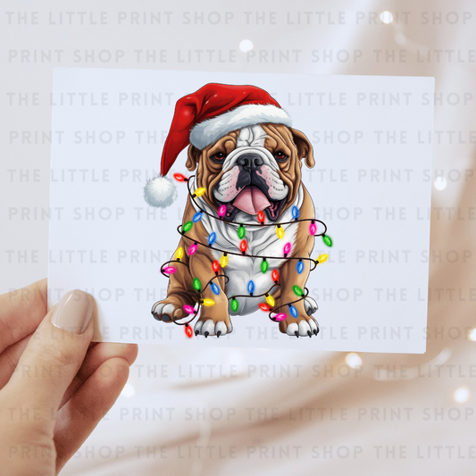 Christmas Dog - DTF Transfer Decal