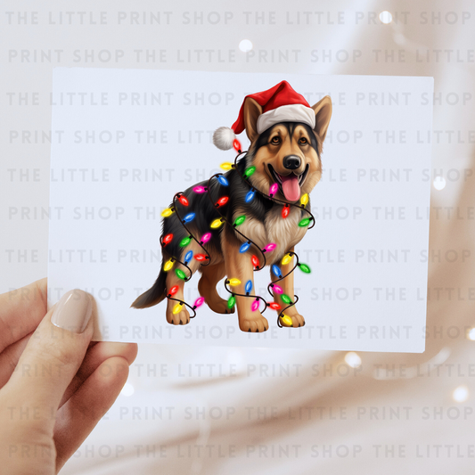 Christmas Dog - DTF Transfer Decal