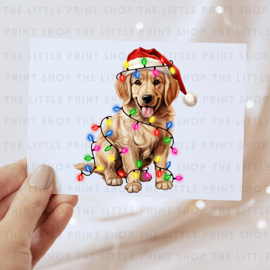 Christmas Dog - DTF Transfer Decal