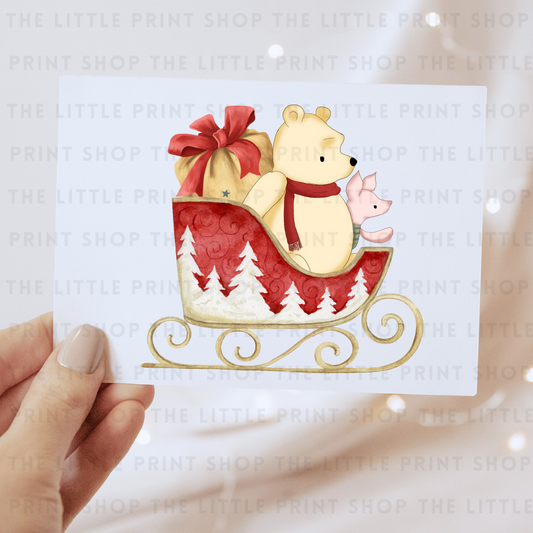 Christmas Sleigh - DTF Transfer Decal
