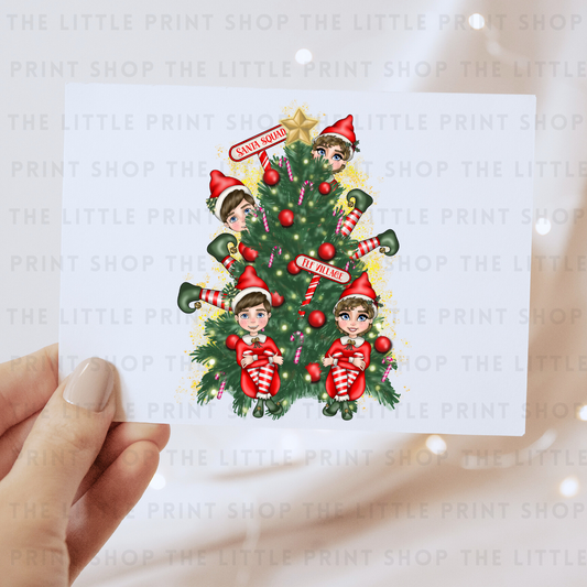 Elf Tree - DTF Transfer Decal