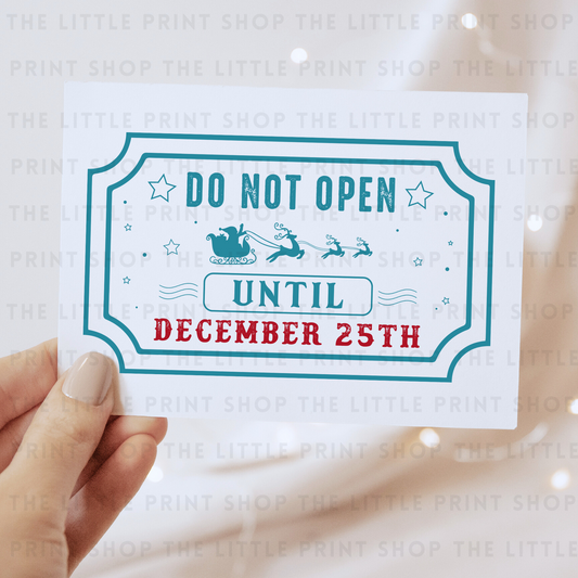Do Not Open - DTF Transfer Decal