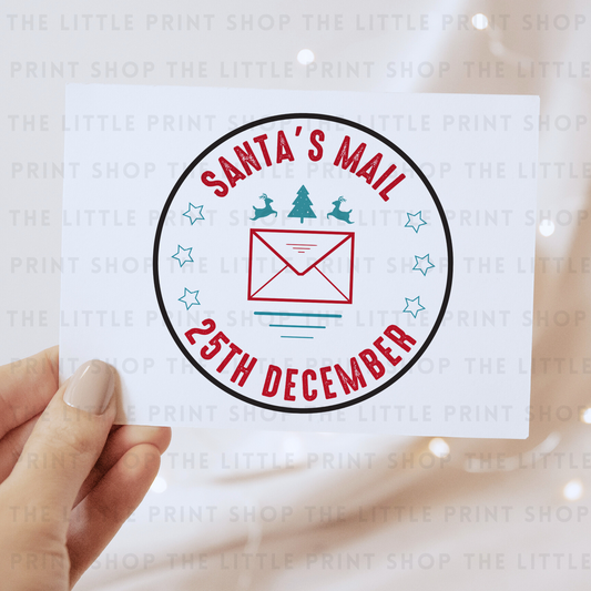 Santa's Mail - DTF Transfer Decal