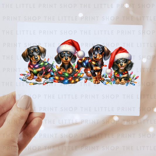 Christmas Dogs - DTF Transfer Decal