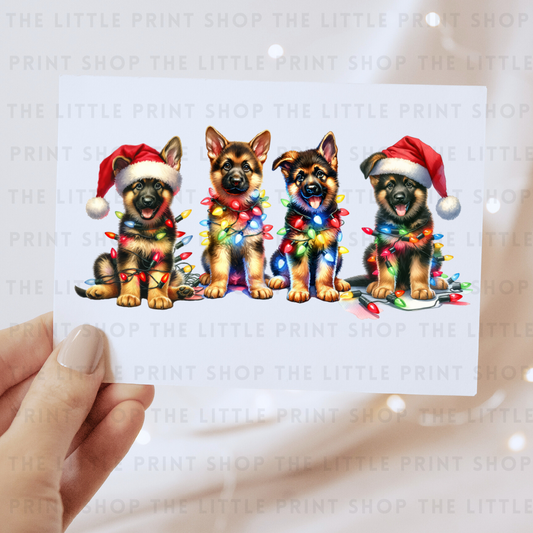 Christmas Dogs - DTF Transfer Decal