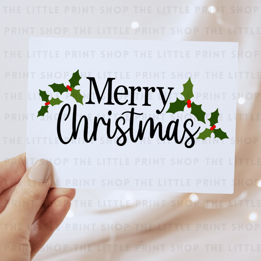 Merry Christmas - DTF Transfer Decal