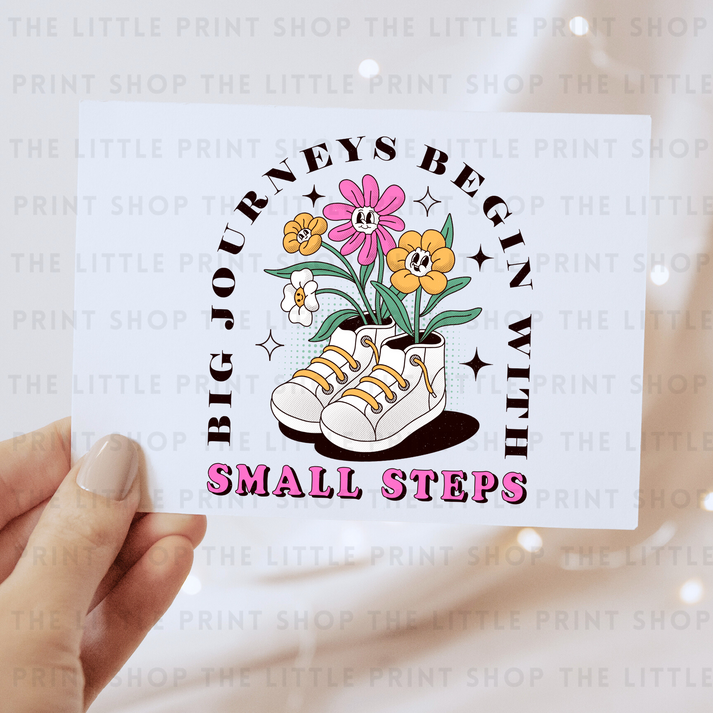 Small Steps - DTF Transfer Decal – Little Print Shop