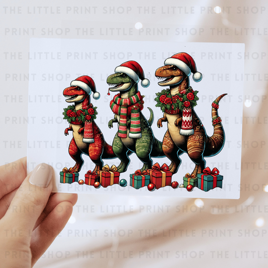 Dino Trio - DTF Transfer Decal