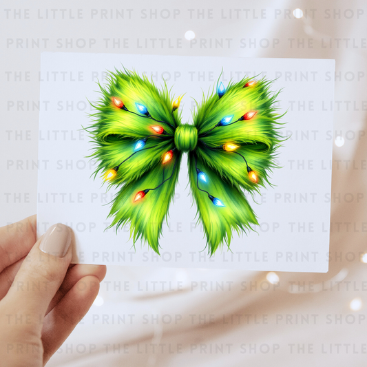 Green Bow - DTF Transfer Decal