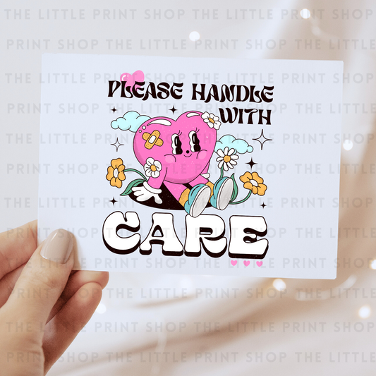 Care - DTF Transfer Decal
