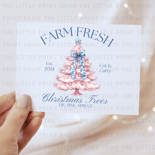 Farm Fresh Blue Design - DTF Transfer Decal