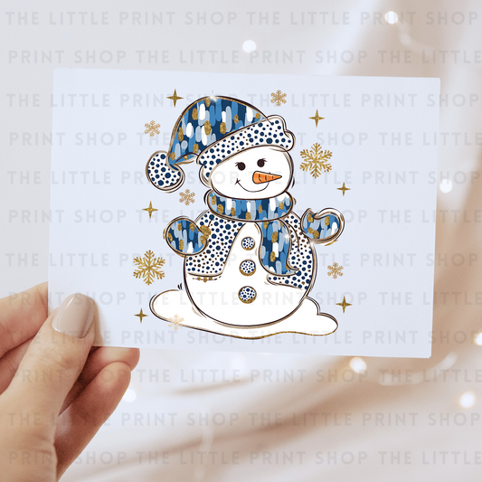 Snowman - DTF Transfer Decal