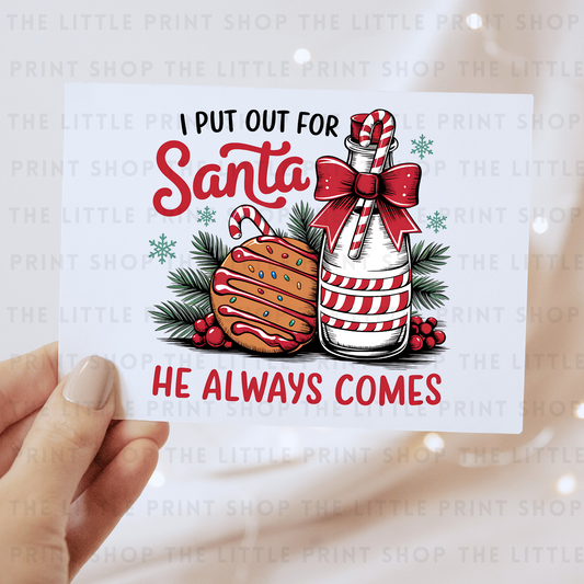 Out For Santa - DTF Transfer Decal