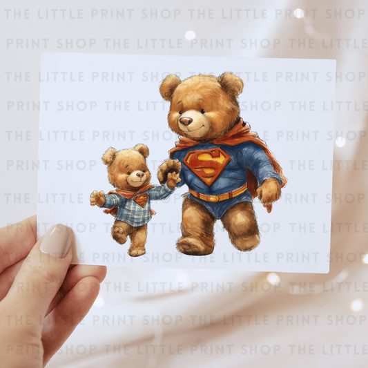 Super Bear - DTF Transfer Decal