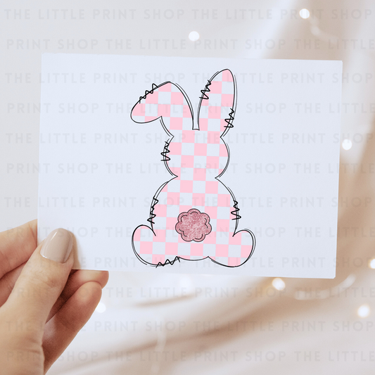 Pink Bunny - DTF Transfer Decal