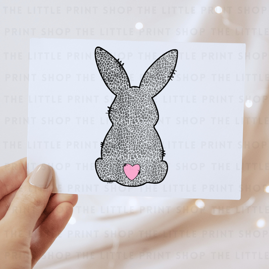 Leopard Print Bunny - DTF Transfer Decal