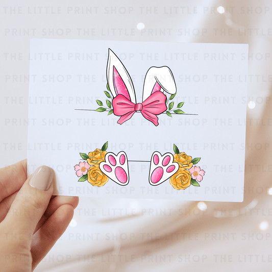 Pink Bunny Ears - DTF Transfer Decal