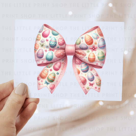 Pink Bow - DTF Transfer Decal