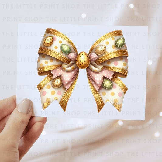 Yellow Bow - DTF Transfer Decal