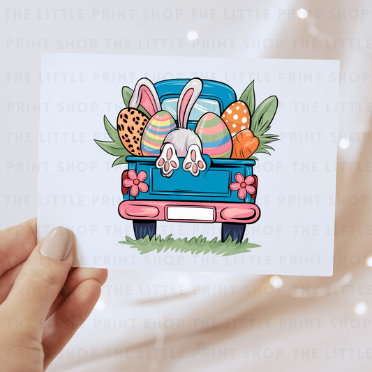 Easter Truck - DTF Transfer Decal