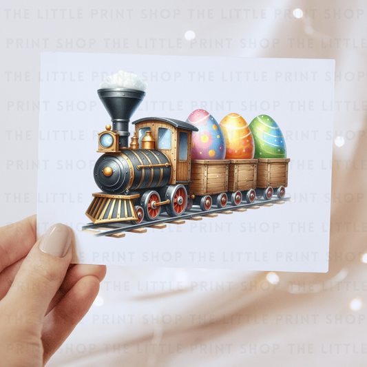 Easter Train - DTF Transfer Decal