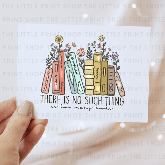 No Such Thing Books - DTF Transfer Decal