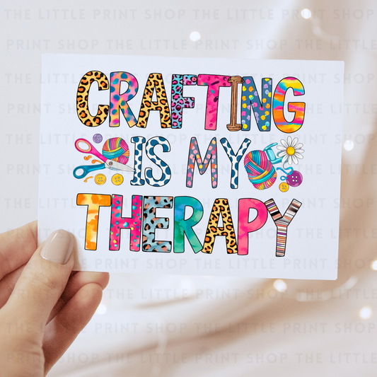 Crafting Therapy - DTF Transfer Decal
