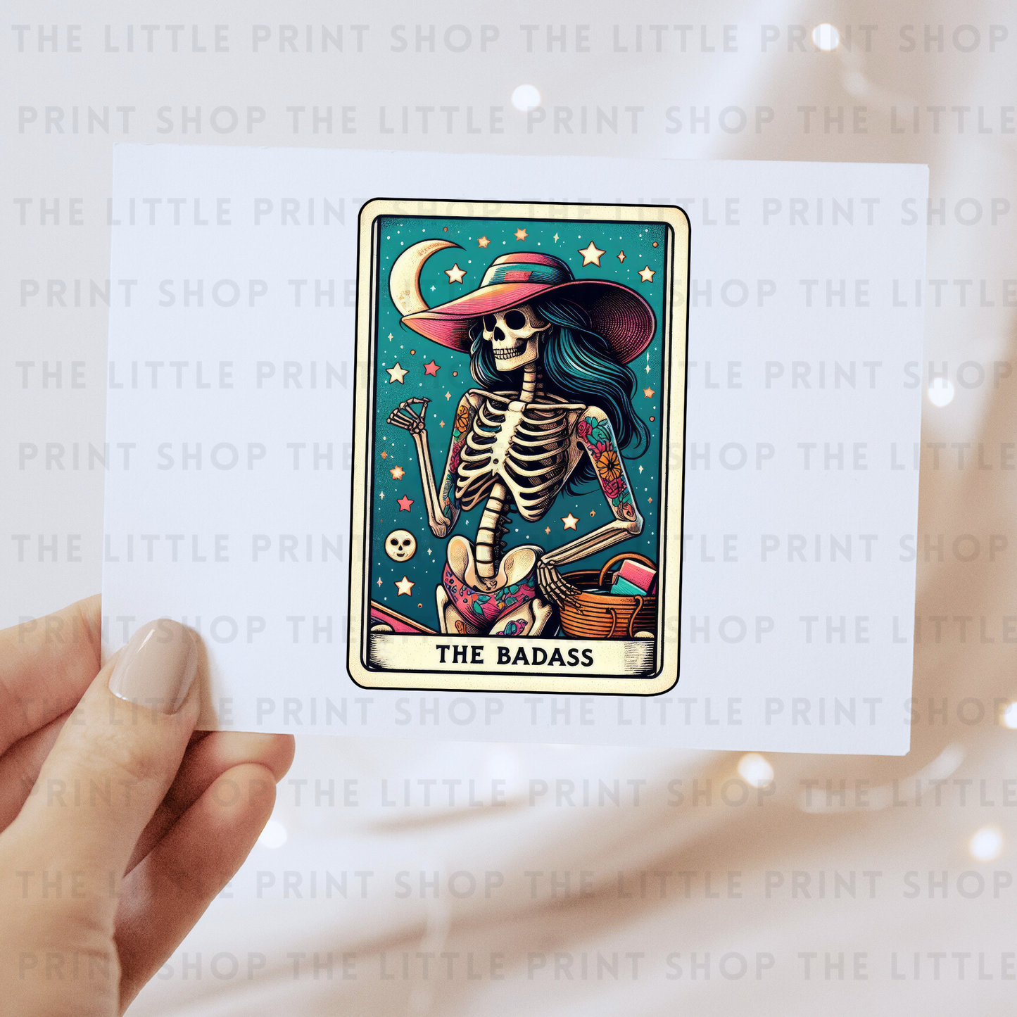 Badass Tarot Card - DTF Transfer Decal