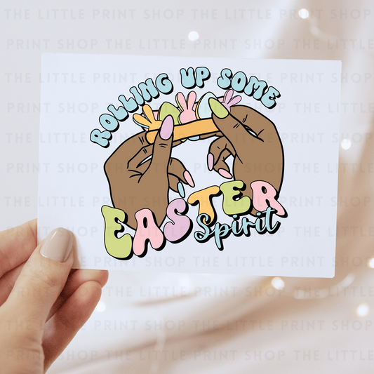 Rolling Up Easter Spirit - DTF Transfer Decal