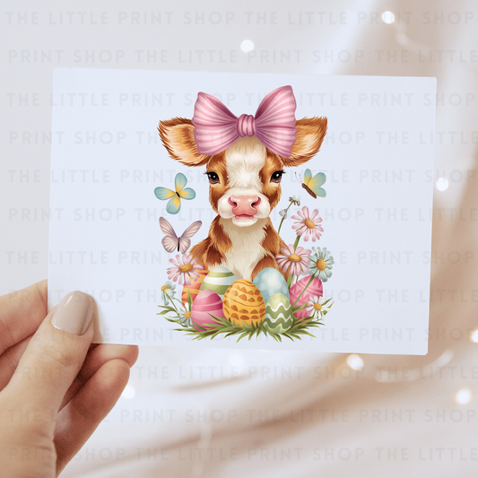 Easter Cow - DTF Transfer Decal