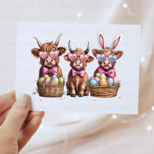 Easter Cows - DTF Transfer Decal
