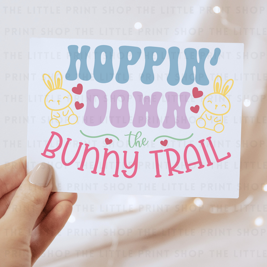 Bunny Trail - DTF Transfer Decal