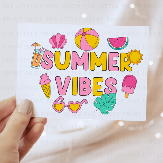 Summer Vibes - DTF Transfer Decal