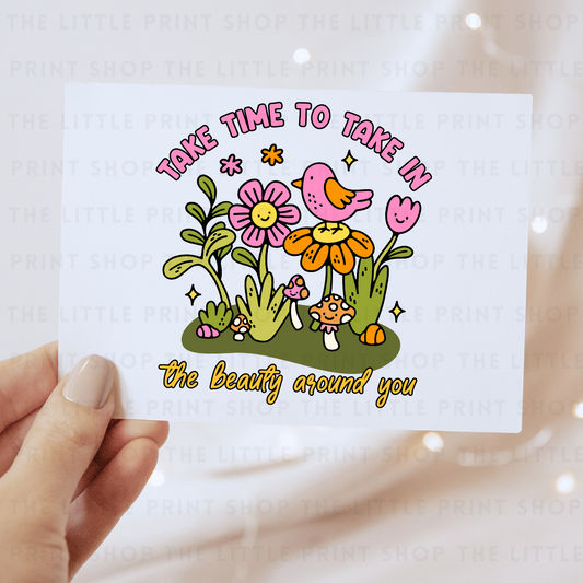 Take Time - DTF Transfer Decal