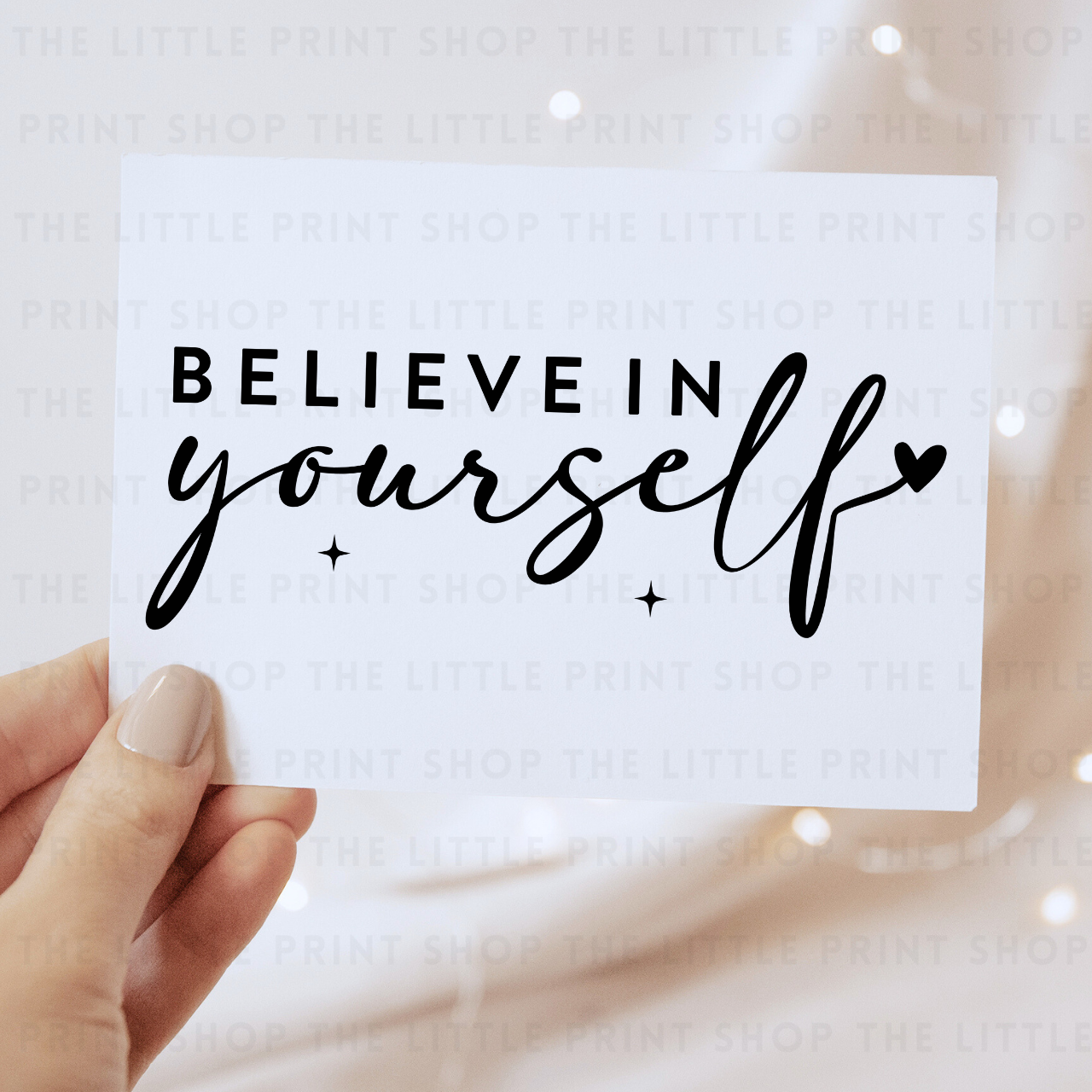 Believe In Yourself - DTF Transfer Decal
