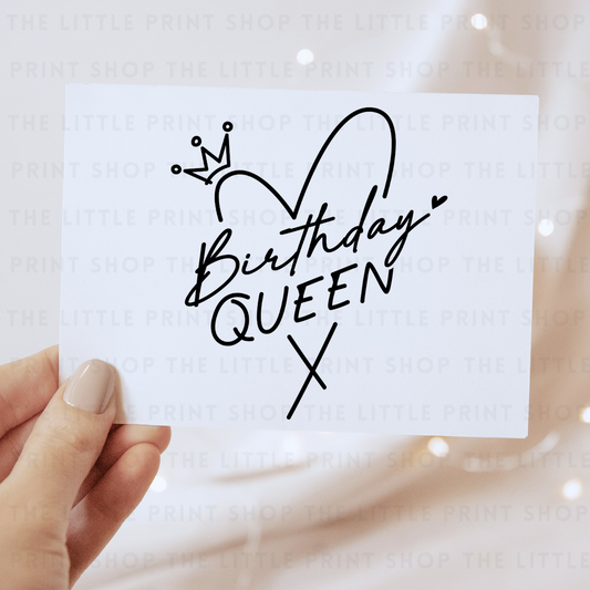 Birthday Queen - DTF Transfer Decal