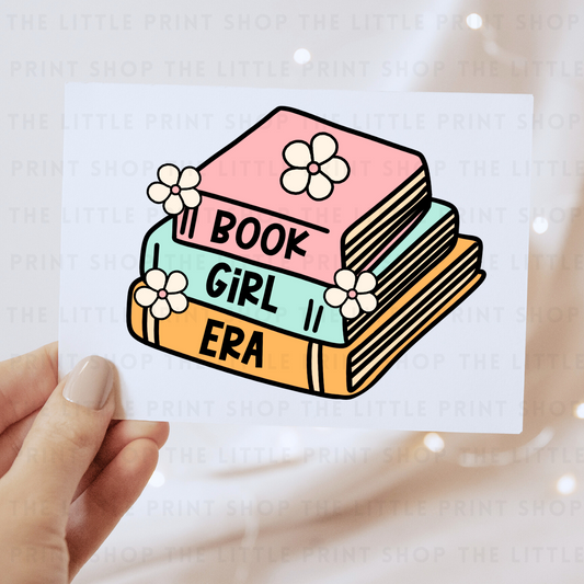 Book Girl Era - DTF Transfer Decal