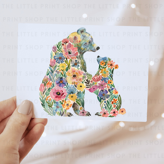 Floral Bears - DTF Transfer Decal